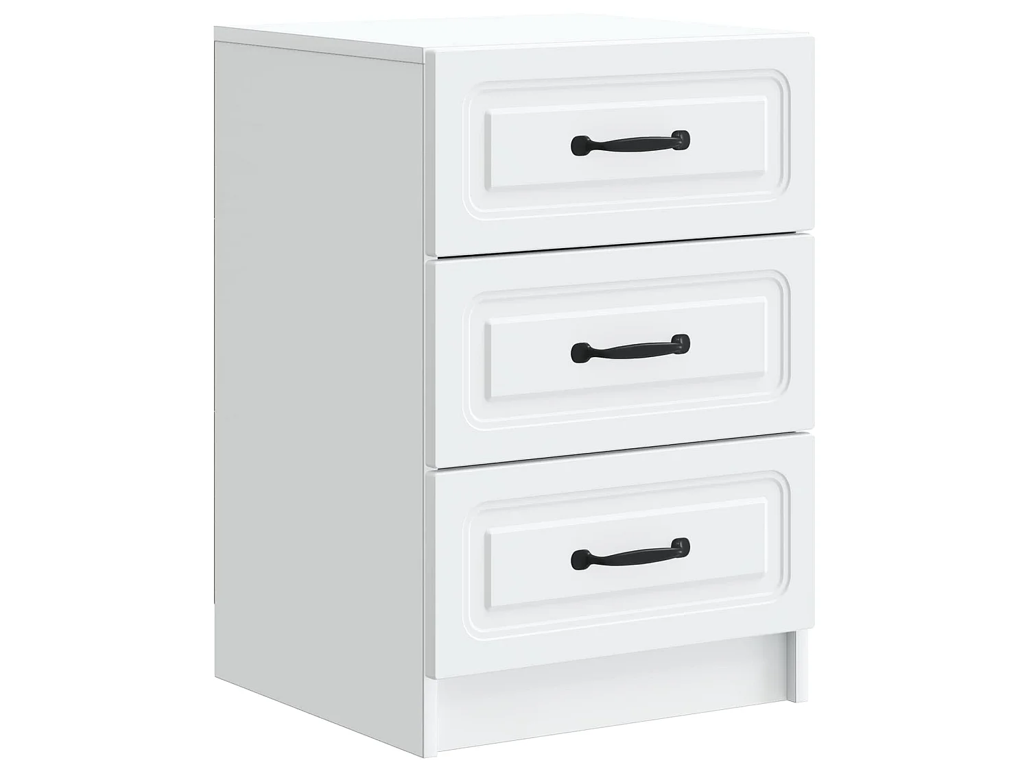 Table de chevet Blanc 43 x 41 x 63,5 cm Bois d'ingénierie