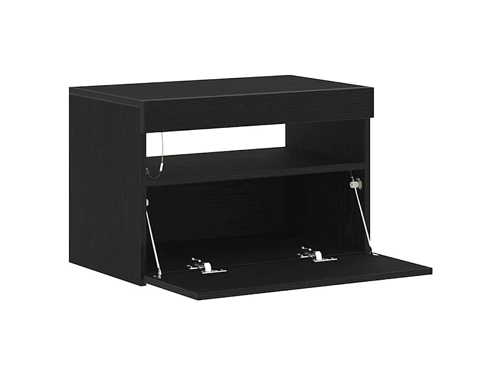 Table de chevet Chêne noir 60 x 35 x 40 cm Bois d'ingénierie