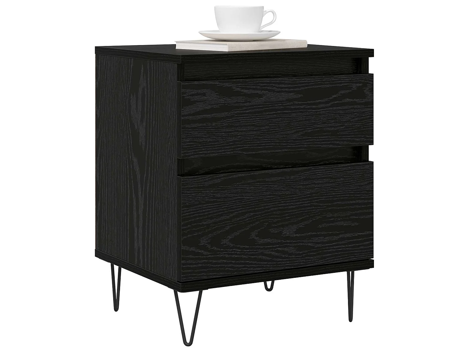 Mueble cama Roble Negro 40 x 35 x 50 cm Madera de ingeniería
