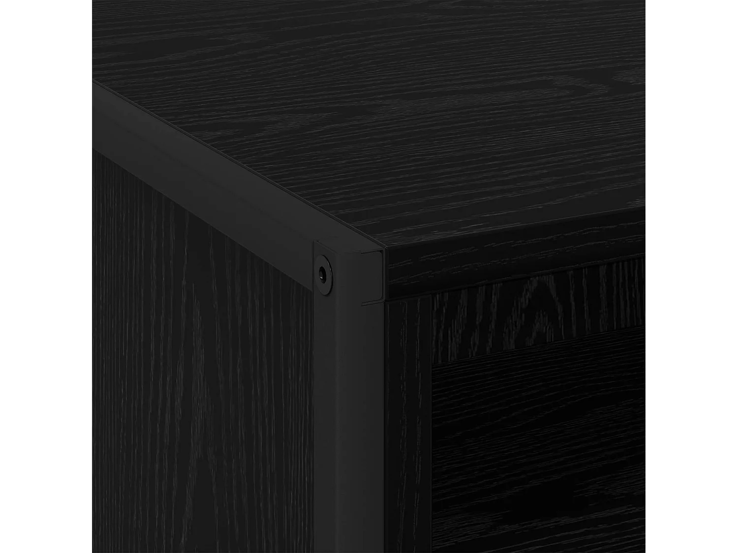 Mesa de Noche con cajón 2 piezas Roble Negro 50 x 39,5 x 50 cm