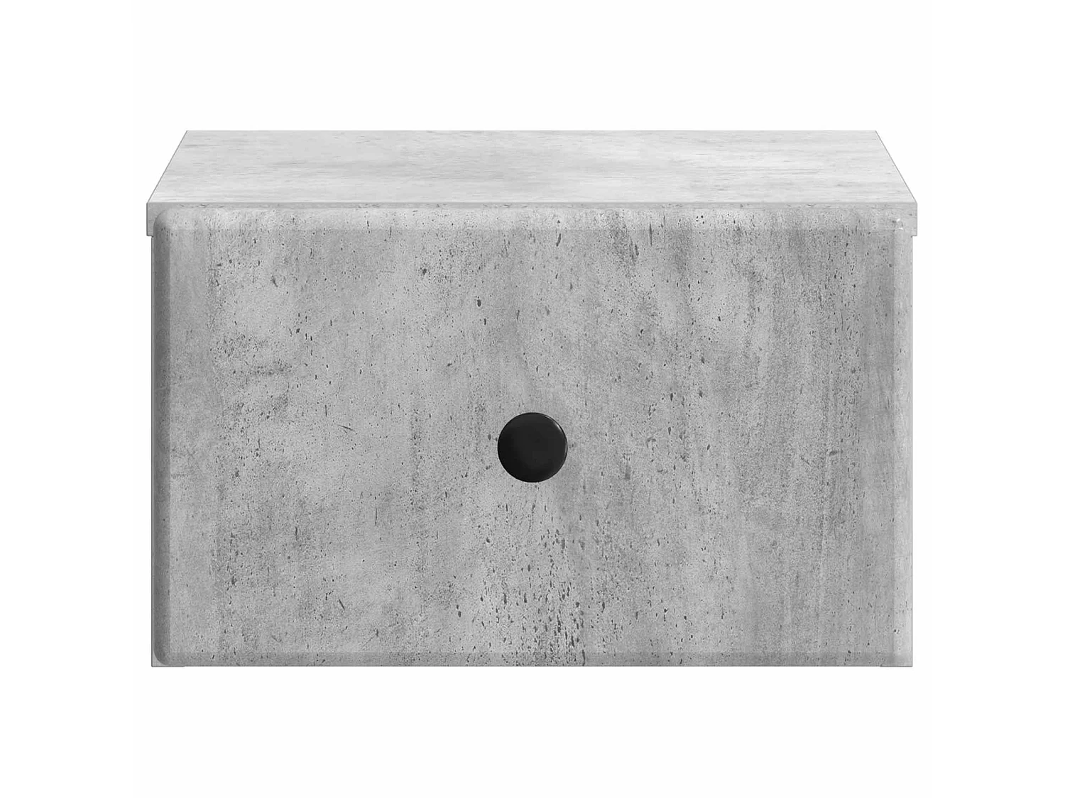 Table de chevet mural Gris béton 34,5 x 33 x 20 cm