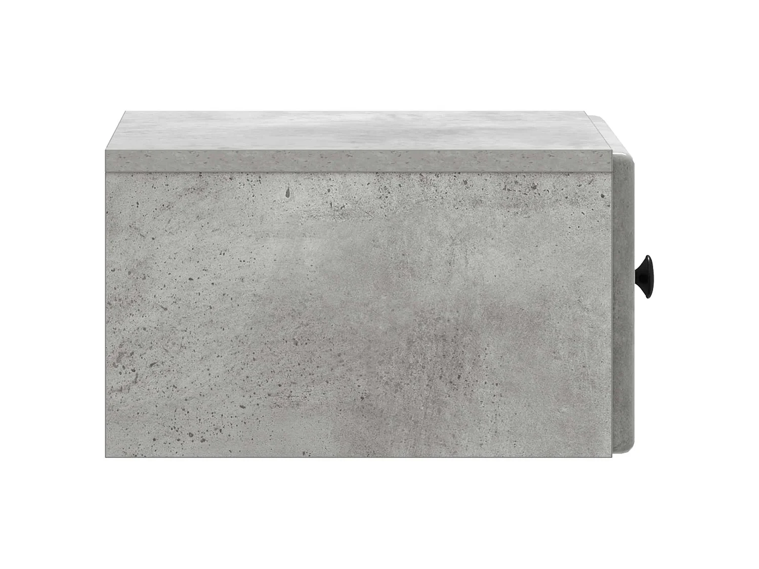 Table de chevet mural Gris béton 34,5 x 33 x 20 cm