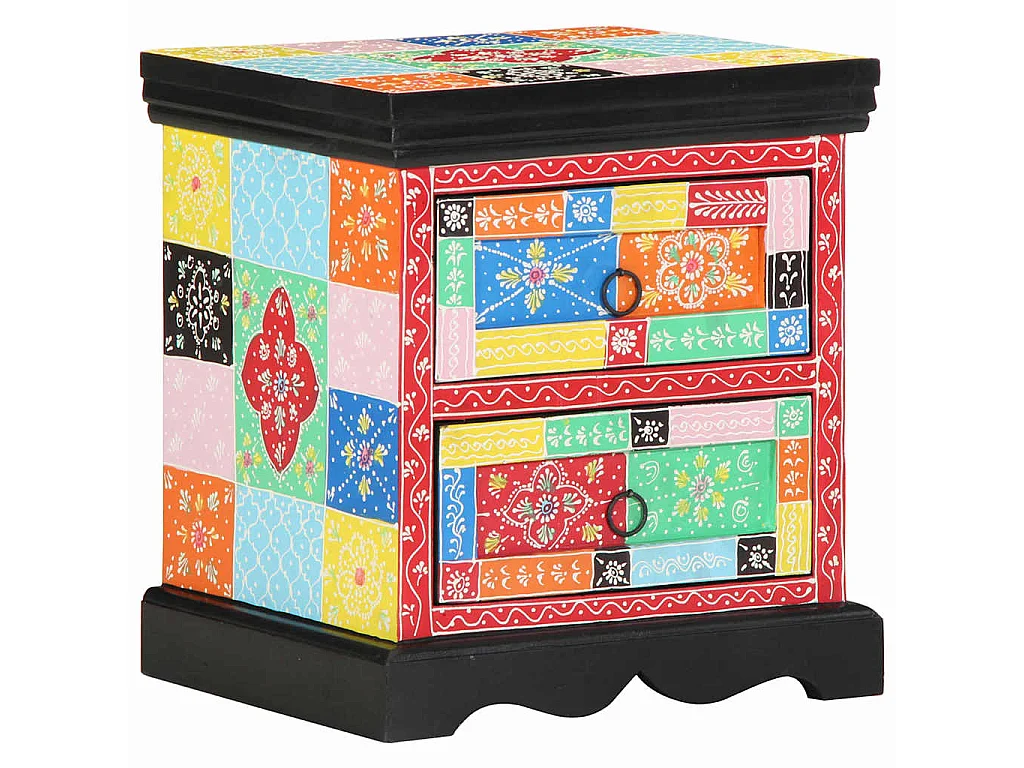 Table de chevet avec tiroir Multicolore 40 x 35 x 45 cm