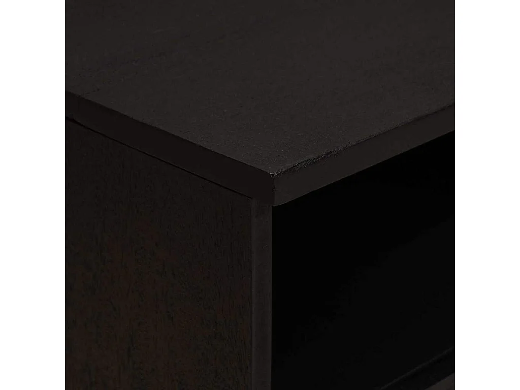 Table de chevet avec tiroir 2 pièces Noir 40 x 33 x 46 cm