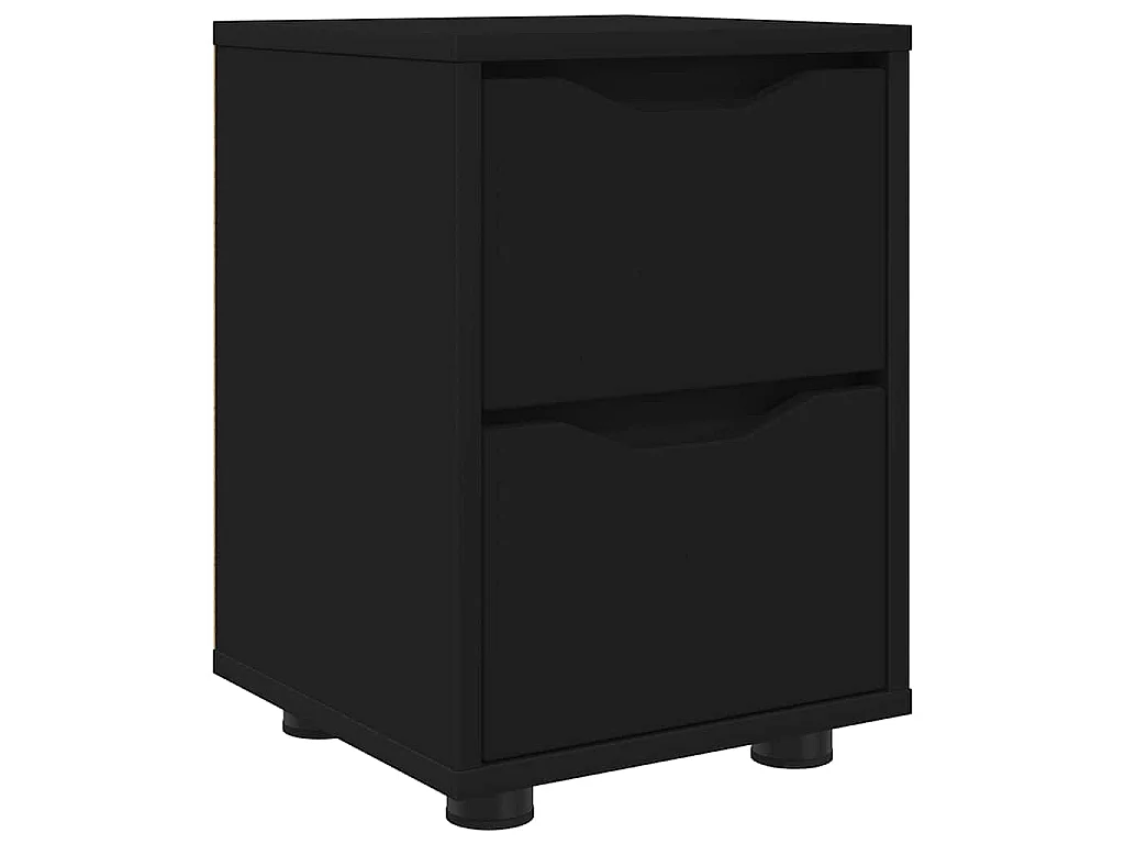 Table de chevet Noir 30,5 x 30 x 43 cm Bois d'ingénierie
