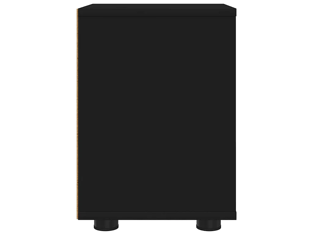 Table de chevet Noir 30,5 x 30 x 43 cm Bois d'ingénierie