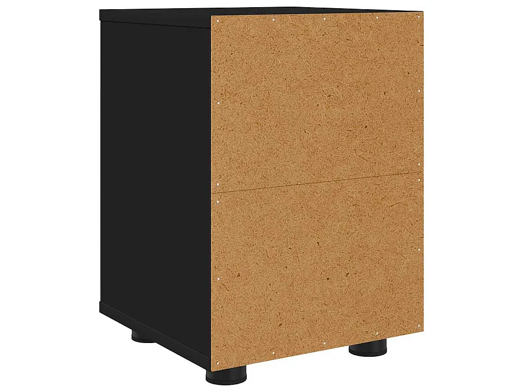 Table de chevet Noir 30,5 x 30 x 43 cm Bois d'ingénierie