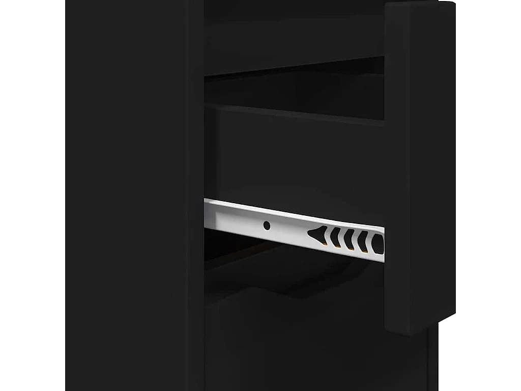 Table de chevet Noir 30,5 x 30 x 43 cm Bois d'ingénierie