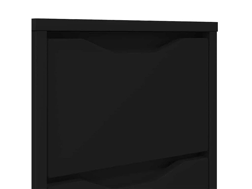 Table de chevet Noir 30,5 x 30 x 43 cm Bois d'ingénierie