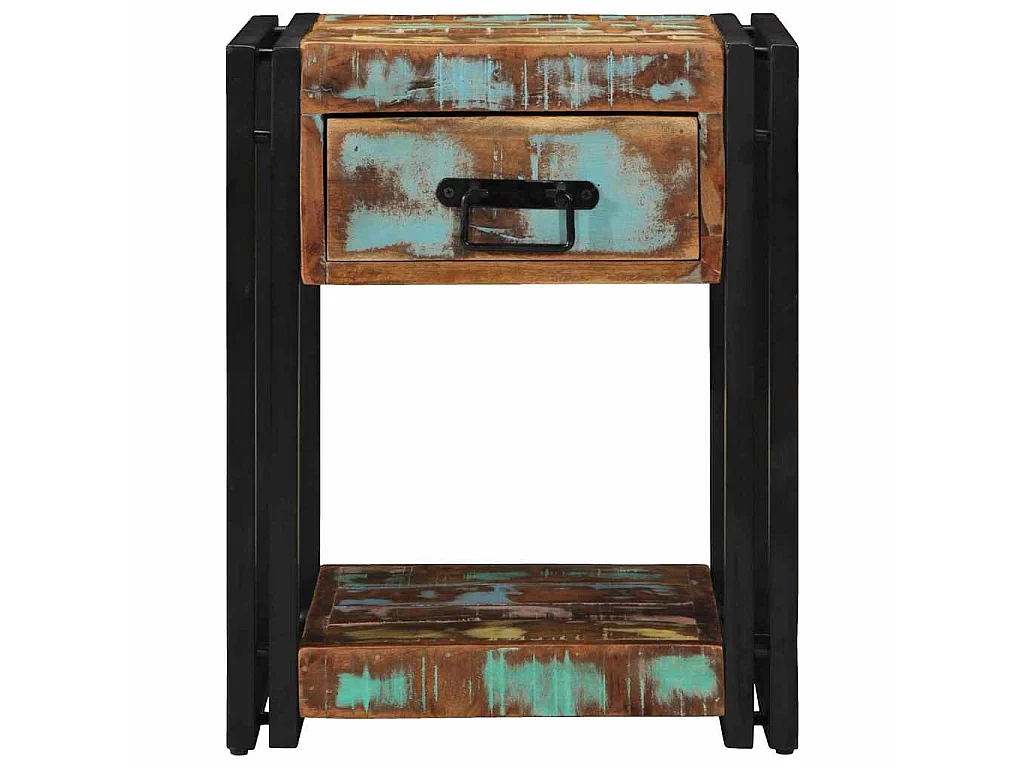 Table de chevet avec tiroir 2 pièces Multicolore 40 x 40 x 50 cm