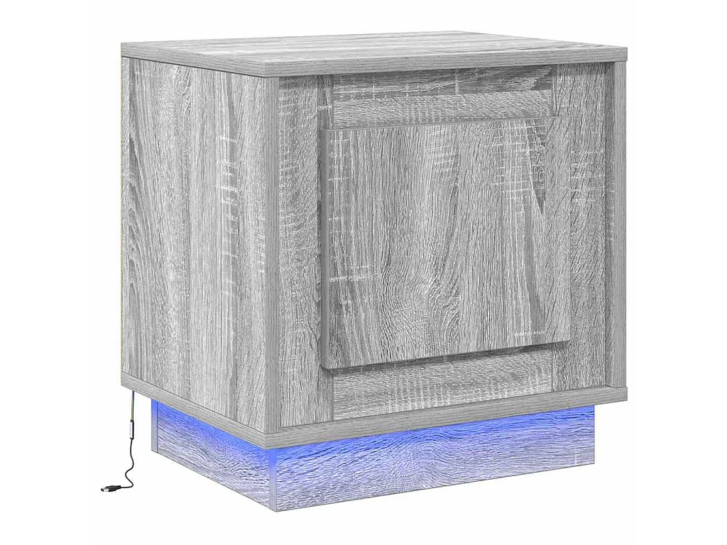 Armario de Noche Gris 44 x 34.5 x 45 cm Madera contrachapada