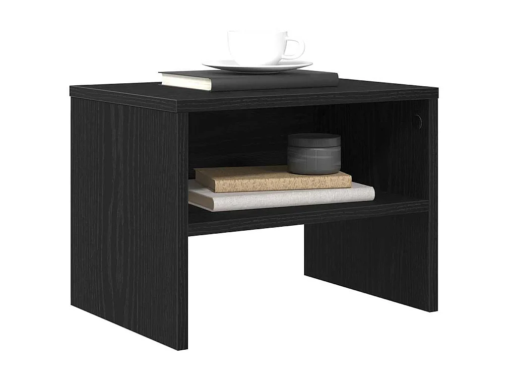 Table de chevet Chêne noir 40 x 40 x 30 cm Bois d'ingénierie