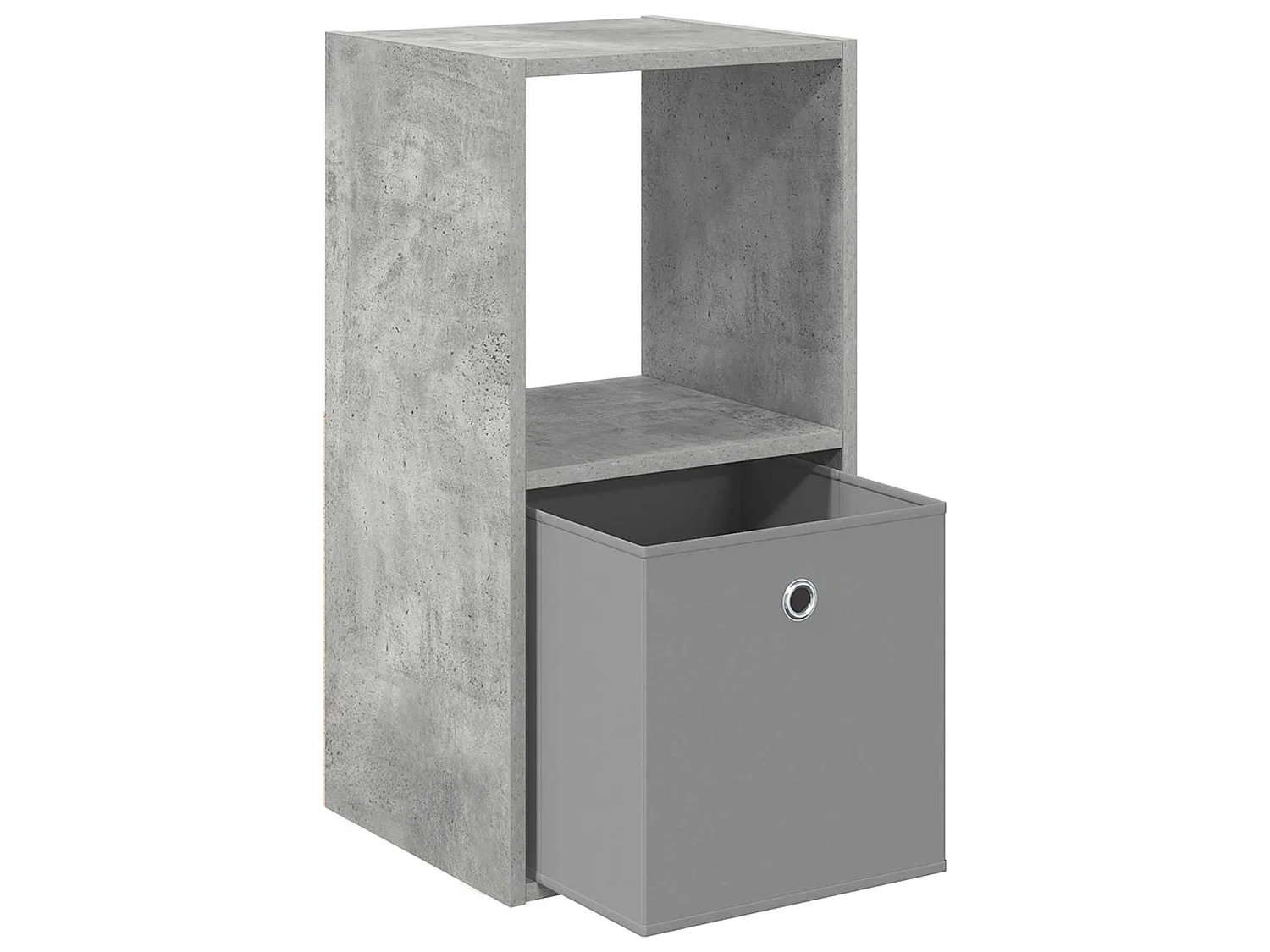 Table de chevet Gris béton 35 x 32 x 68,5 cm Bois d'ingénierie