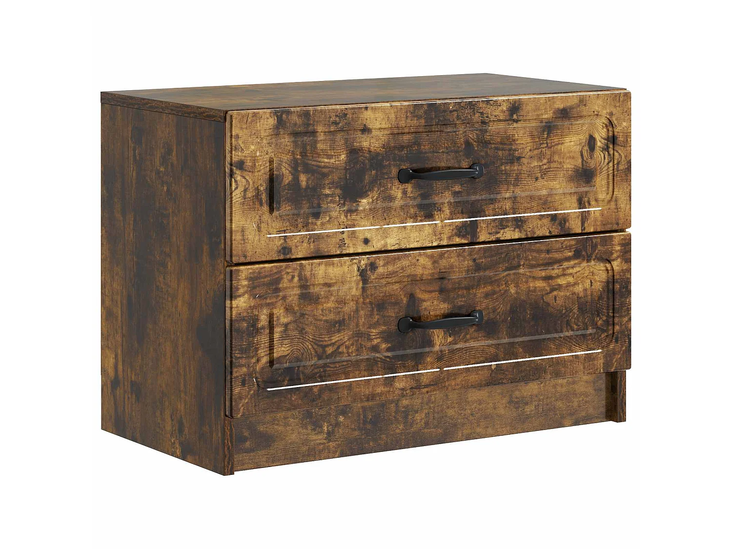 Table de chevet avec tiroir Chêne fumé 62 x 34,5 x 44,5 cm