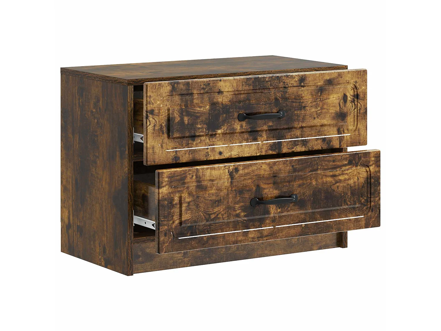 Table de chevet avec tiroir Chêne fumé 62 x 34,5 x 44,5 cm
