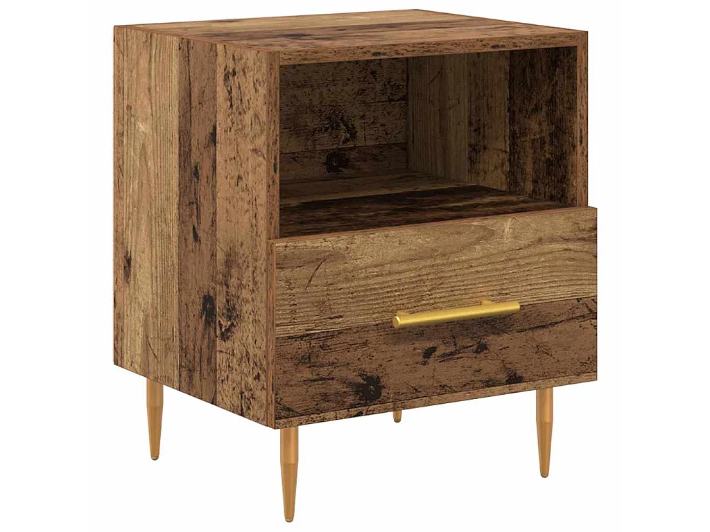 Table de chevet Marron 40 x 35 x 47,5 cm Bois d'ingénierie