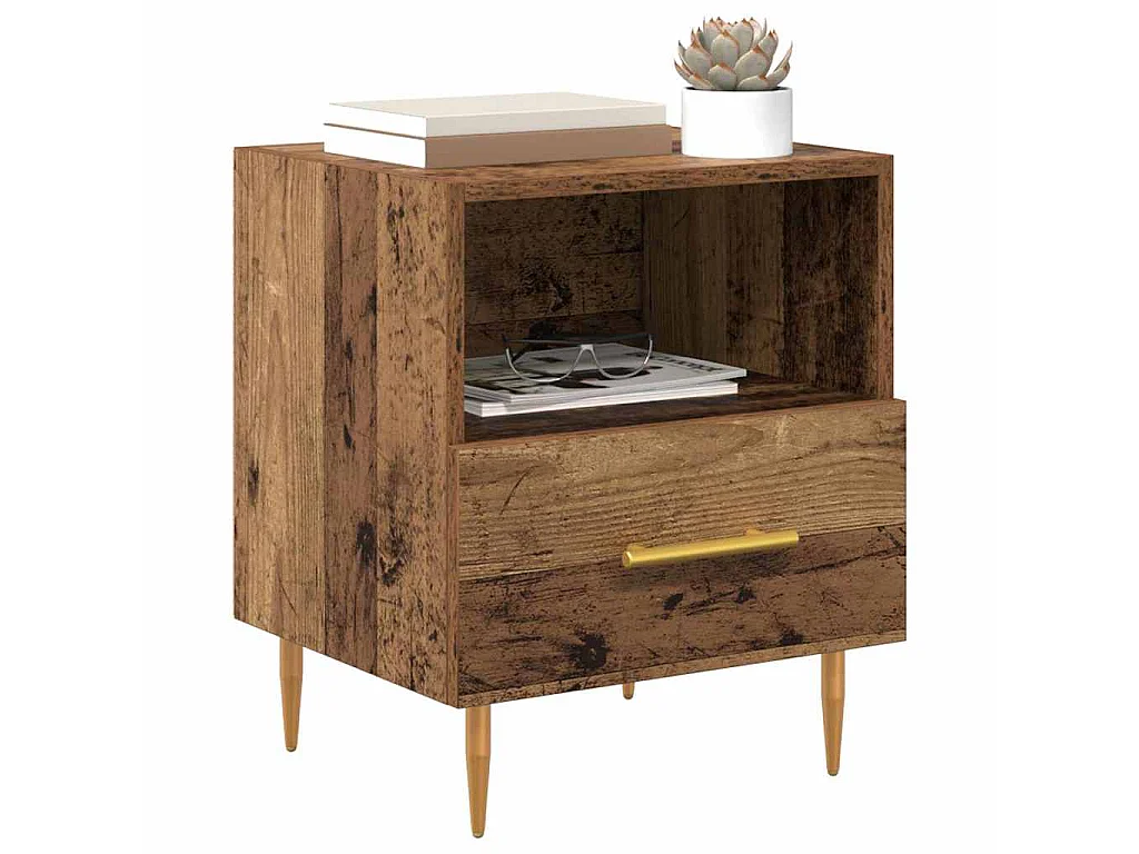 Table de chevet Marron 40 x 35 x 47,5 cm Bois d'ingénierie