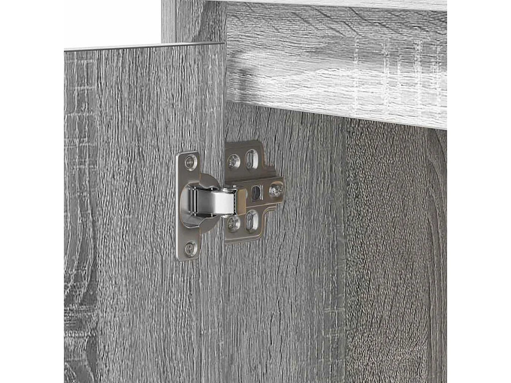 Armario de Noche Gris 50 x 34.5 x 50 cm. Madera contrachapada