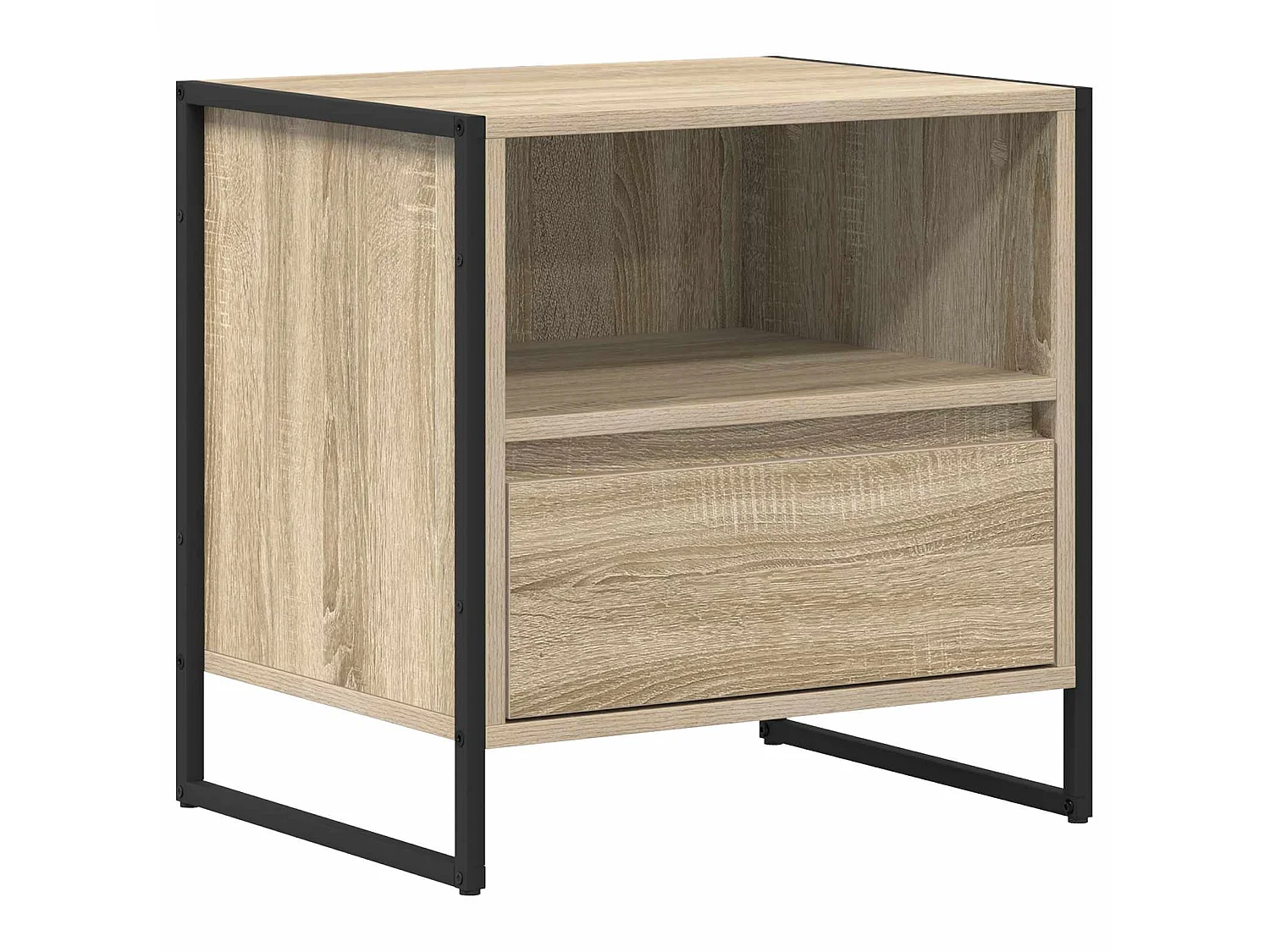 Mesa de Noche con cajón 2 piezas Sonoma 50 x 39,5 x 50 cm