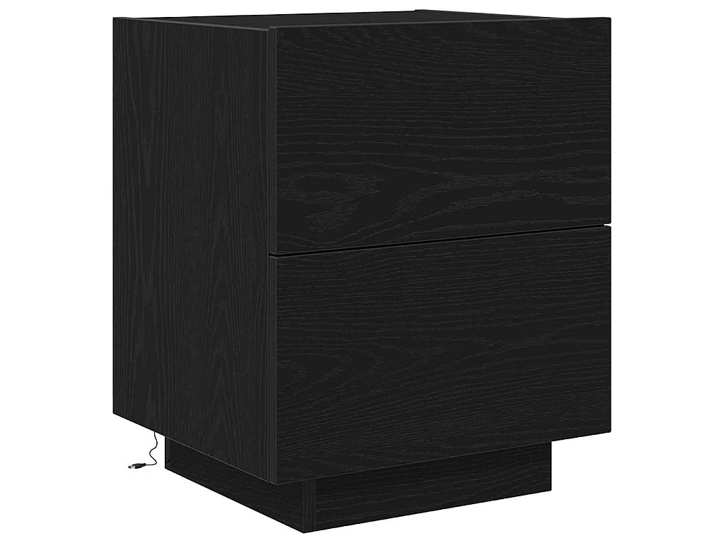 Table de chevet Chêne noir 45 x 40 x 55 cm Bois d'ingénierie