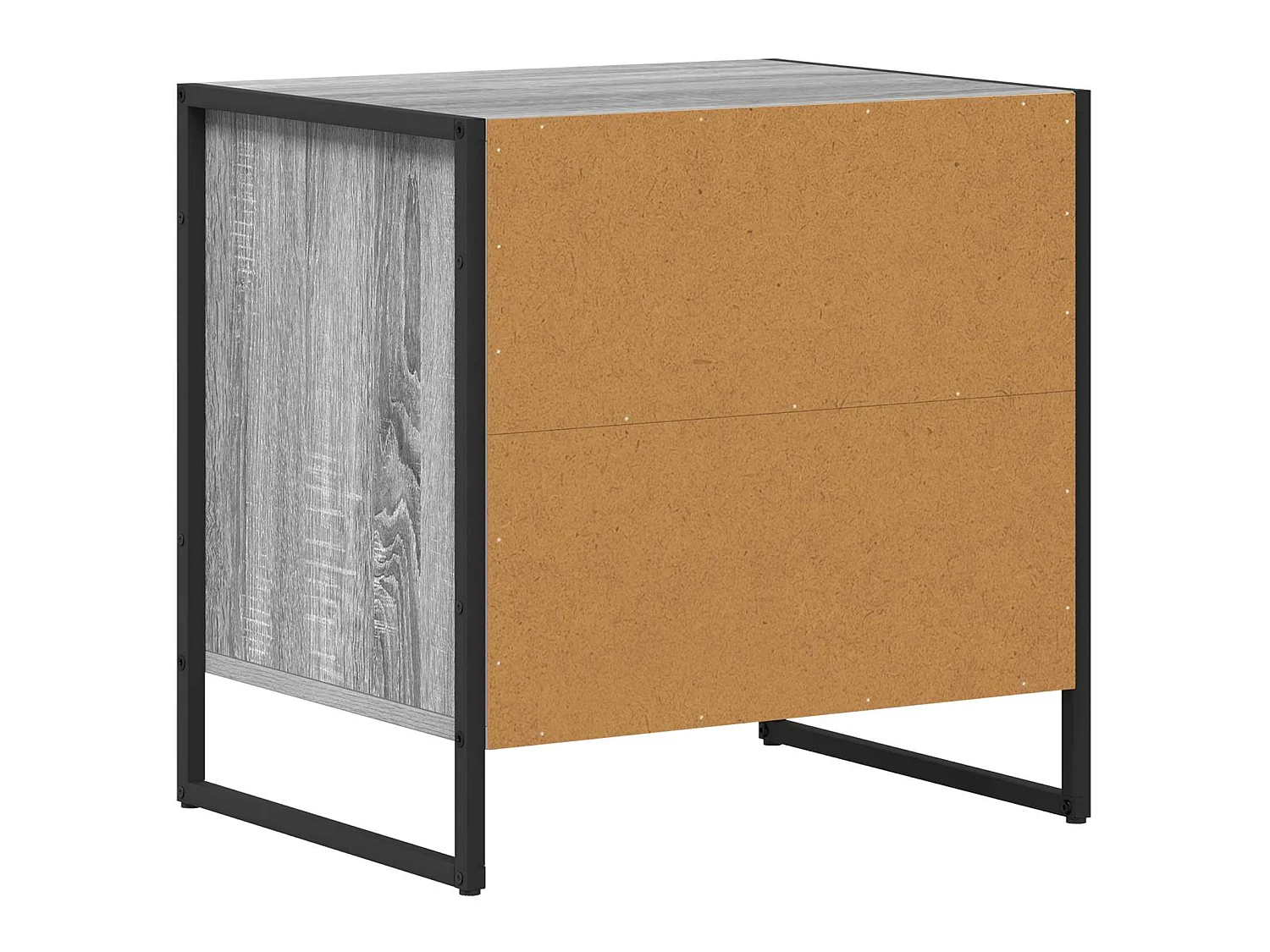 Mesa de Noche con cajón Gris Sonoma 50 x 39,5 x 50 cm