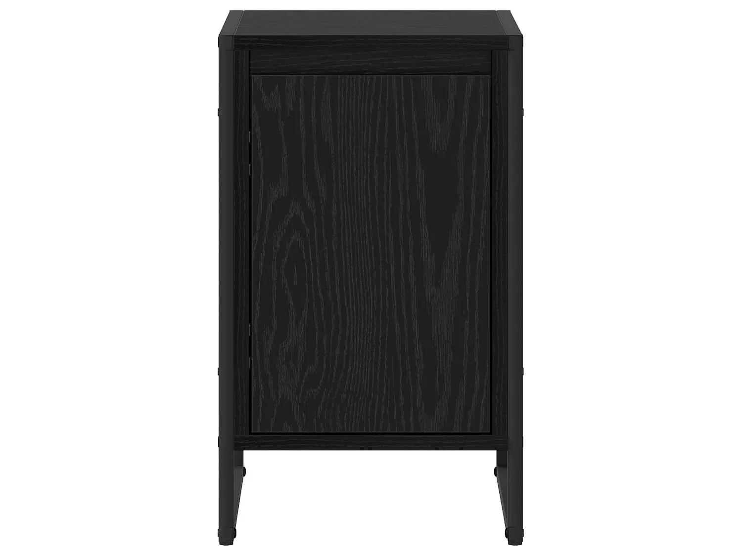 Mesa de Noche 2 piezas Roble Negro 39,5 x 30 x 50 cm