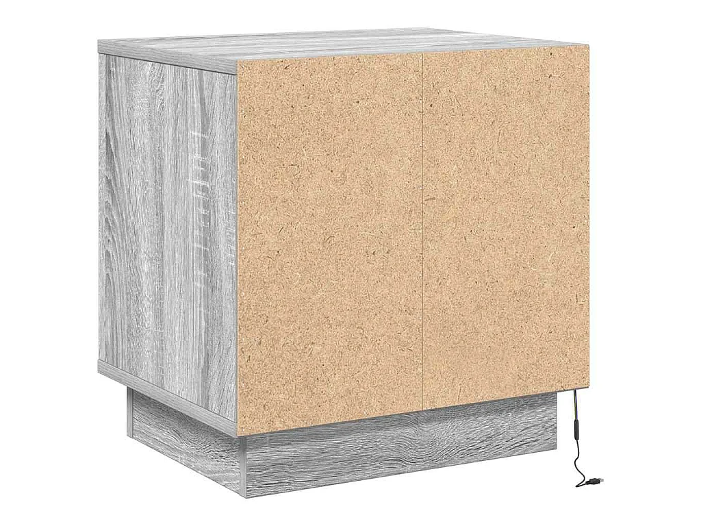 Armario de Noche con 2 piezas Gris 44 x 34.5 x 45 cm
