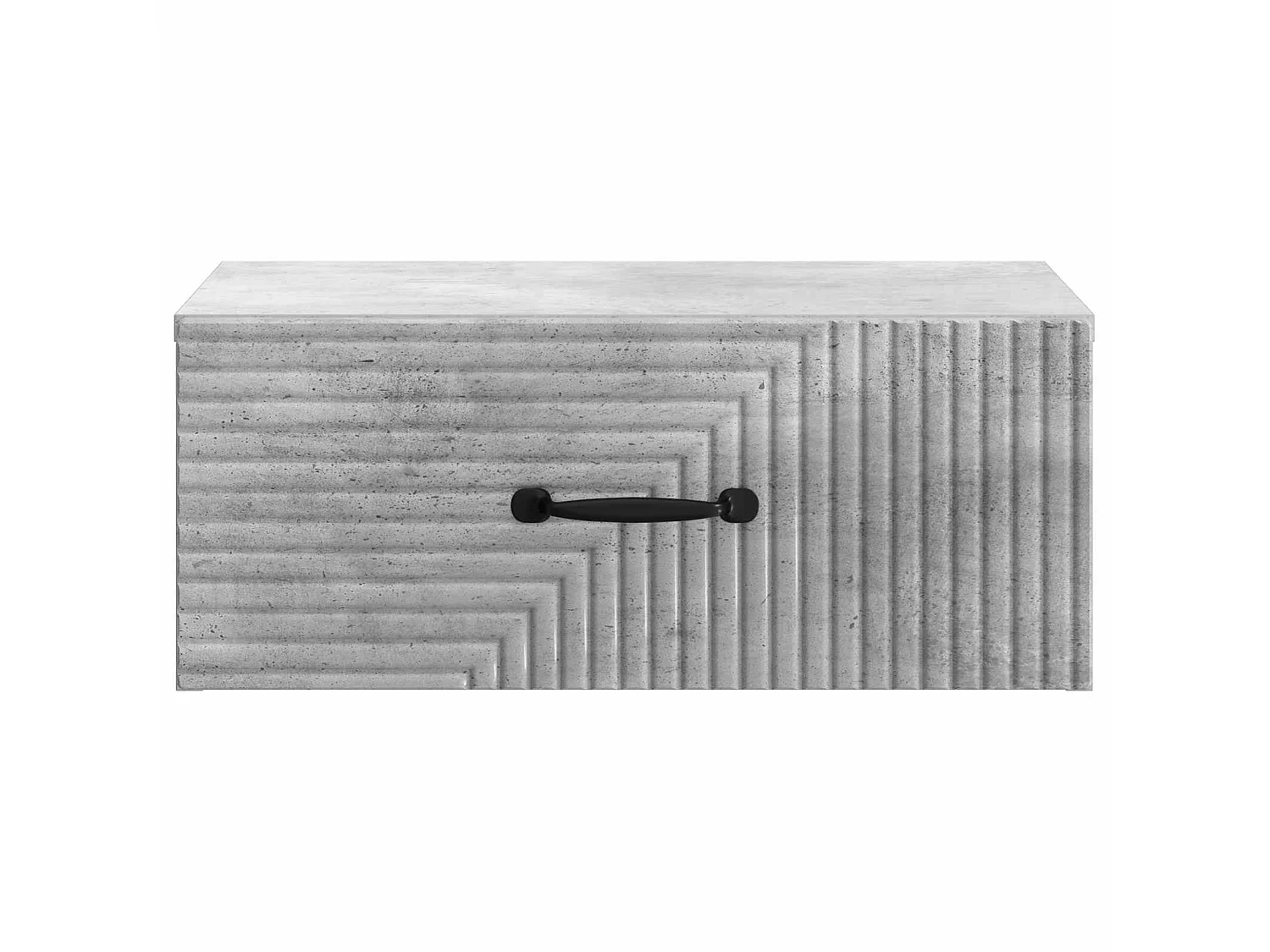Table de chevet mural Gris béton 49 x 34,5 x 20 cm
