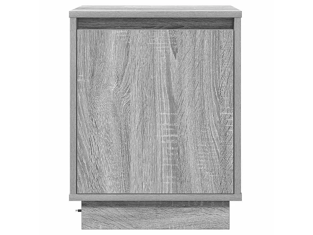 Armario de Noche Gris 39 x 34.5 x 50 cm Madera contrachapada