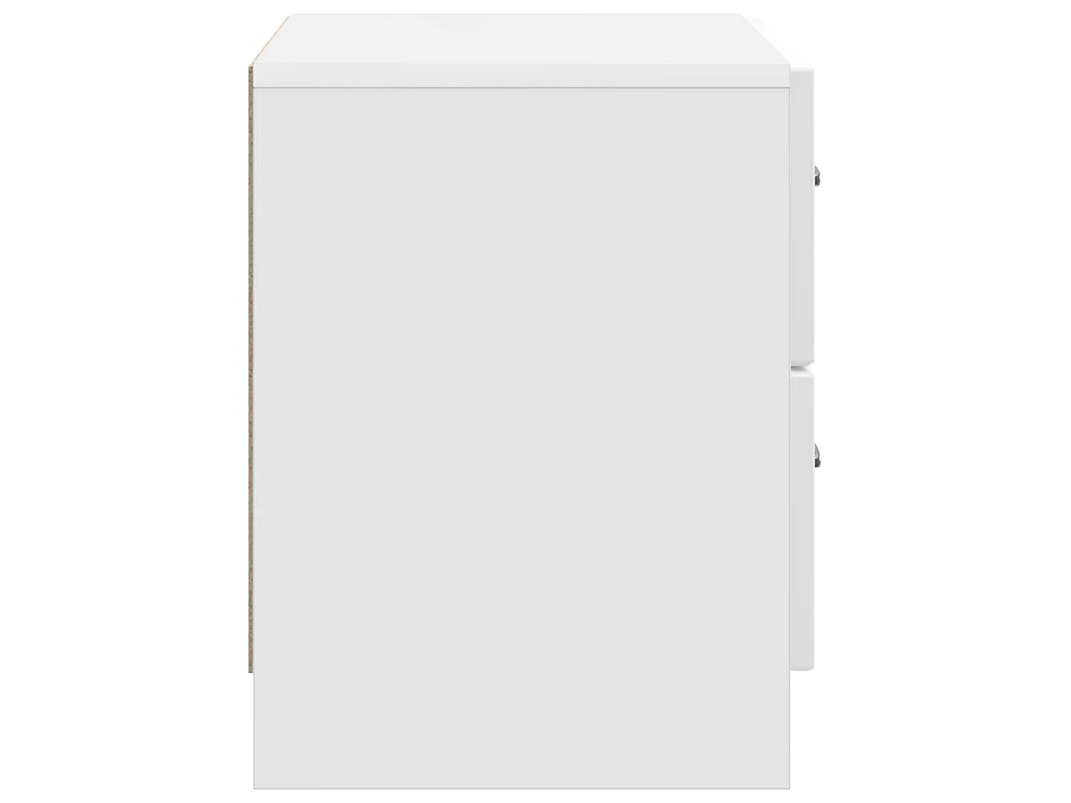 Table de chevet Blanc brillant 62 x 34,5 x 44,5 cm