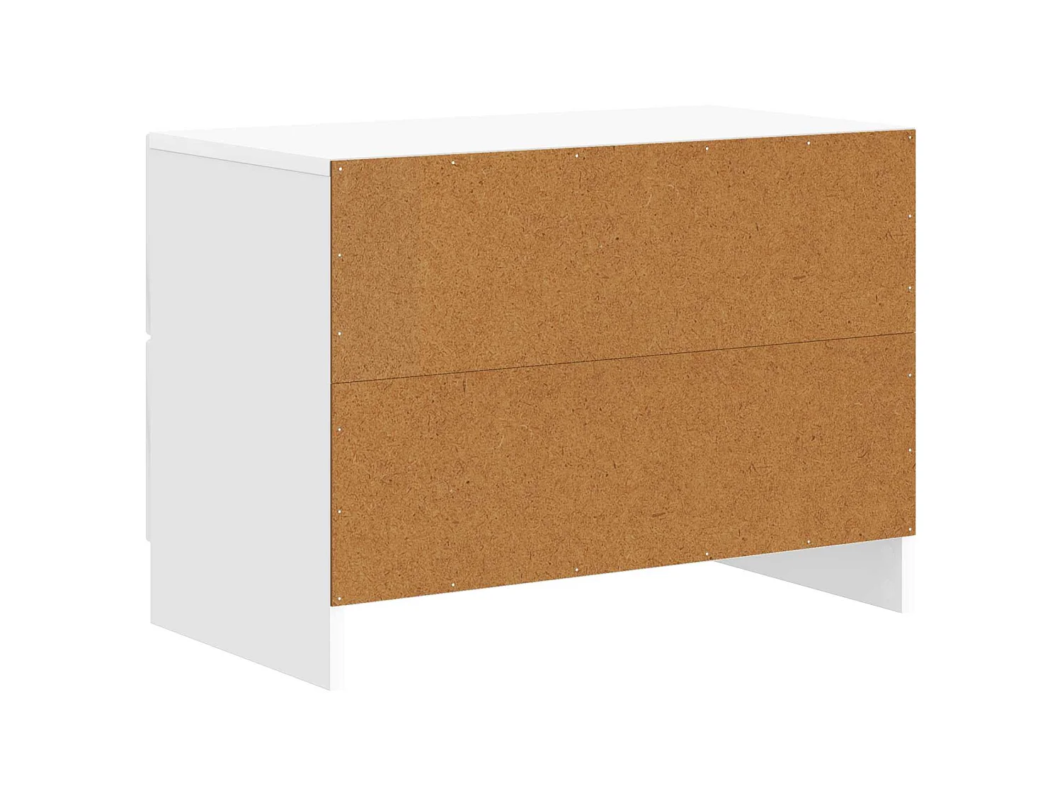 Table de chevet Blanc brillant 62 x 34,5 x 44,5 cm