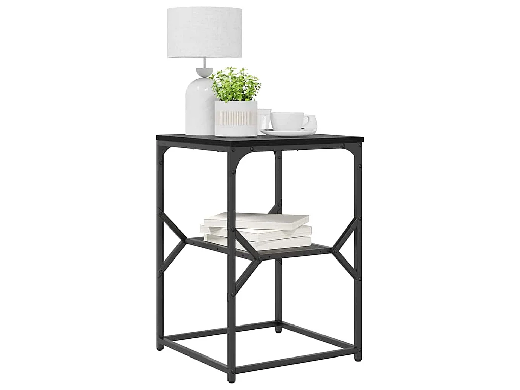 Table de chevet Chêne noir 41 x 40 x 60 cm