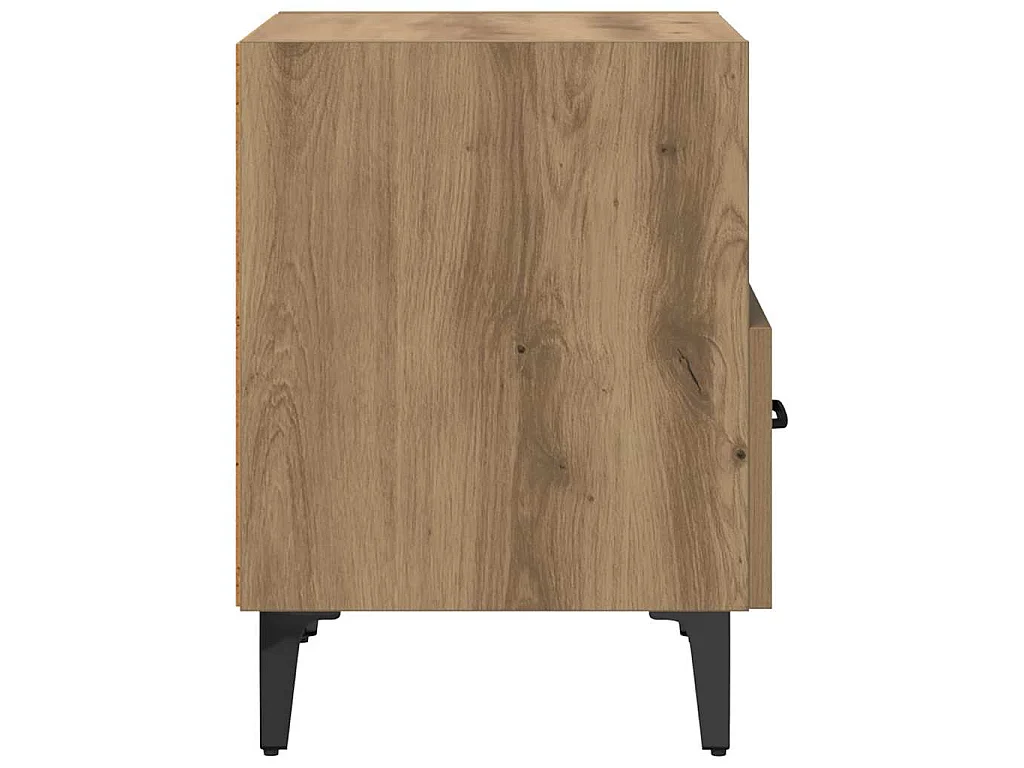 Table de chevet avec tiroir Chêne artisanal 40 x 35 x 47,5 cm