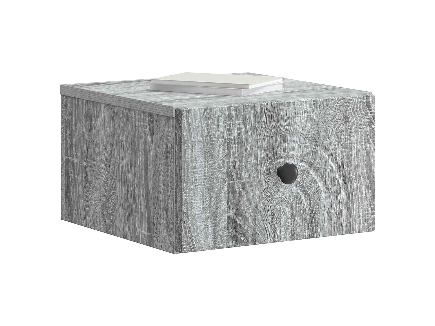 Table de chevet mural Sonoma gris 33 x 34,5 x 20 cm