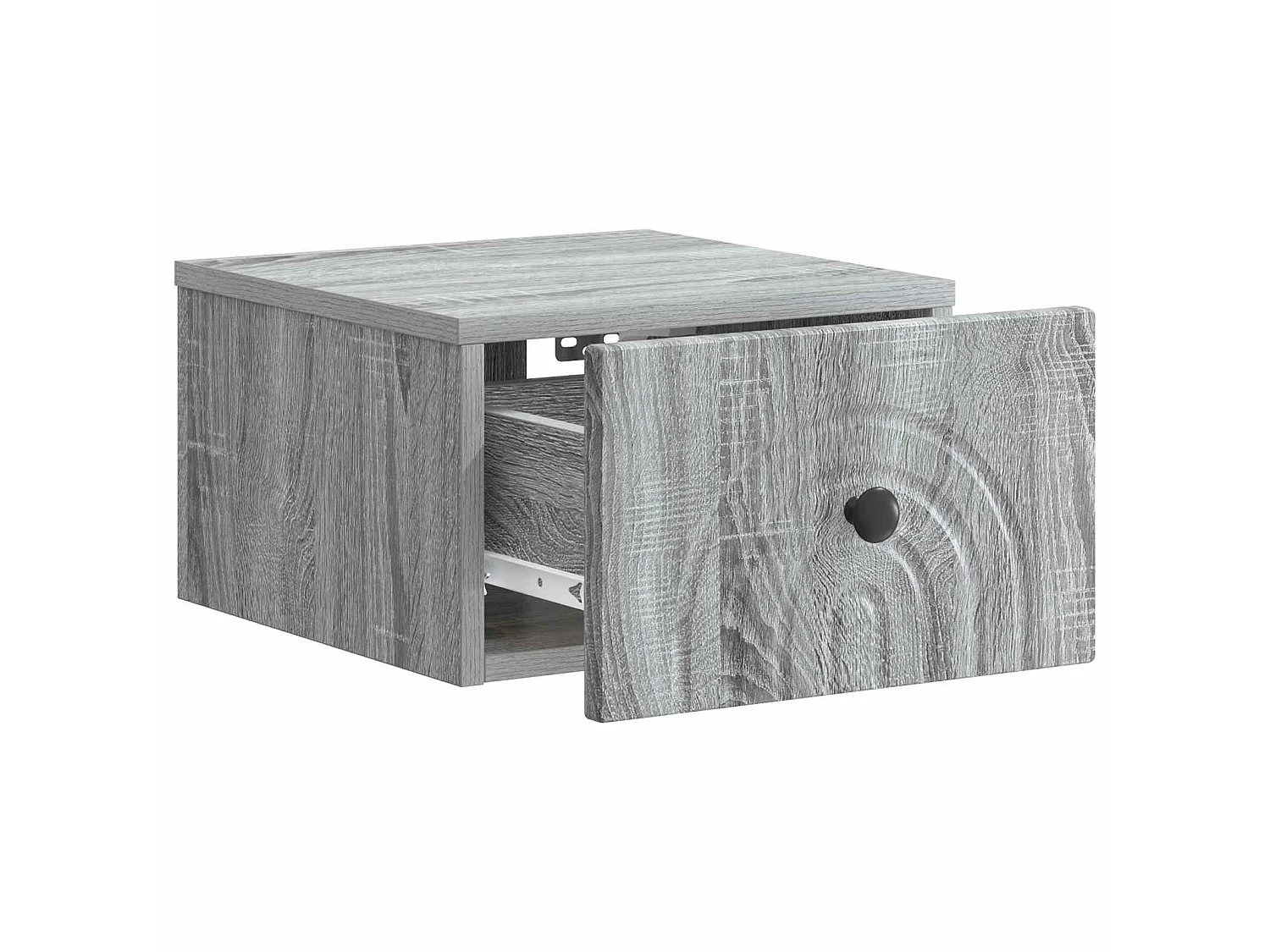 Table de chevet mural Sonoma gris 33 x 34,5 x 20 cm