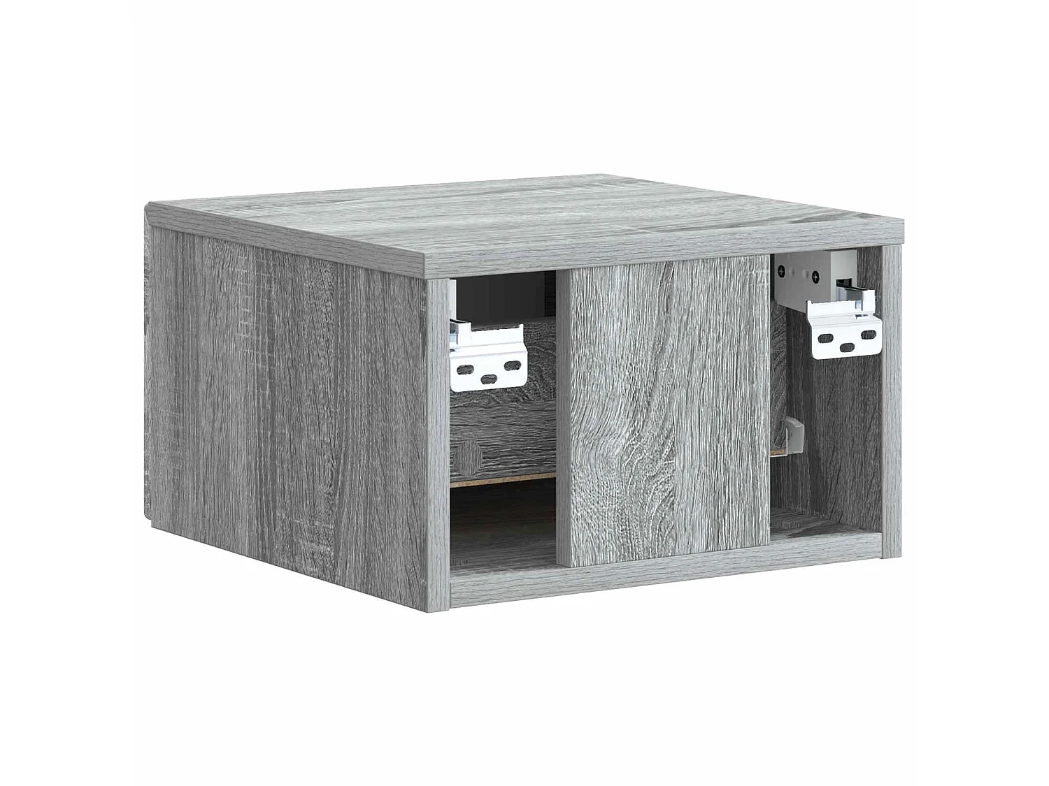 Table de chevet mural Sonoma gris 33 x 34,5 x 20 cm