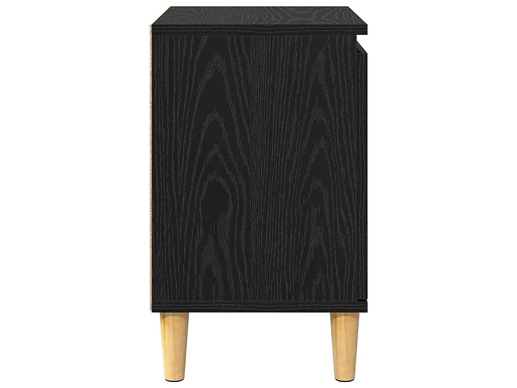 Armario de Noche Roble negro 40 x 30 x 50 cm