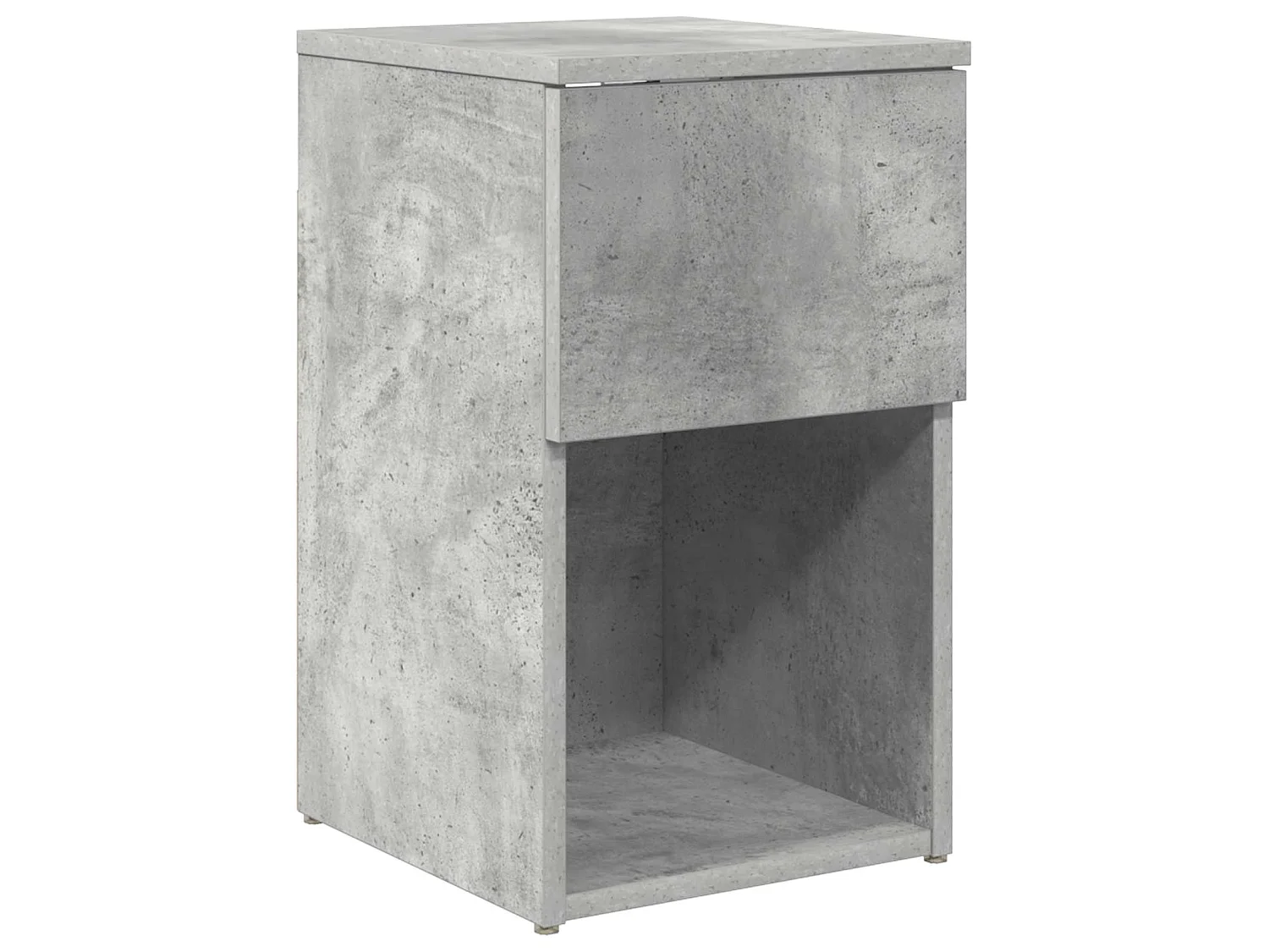 Table de chevet Gris béton 29 x 31,5 x 49 cm Bois d'ingénierie
