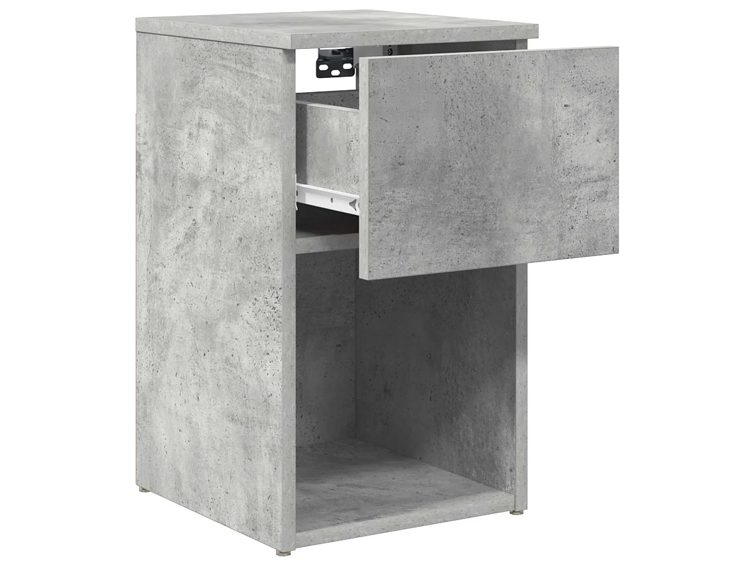 Table de chevet Gris béton 29 x 31,5 x 49 cm Bois d'ingénierie