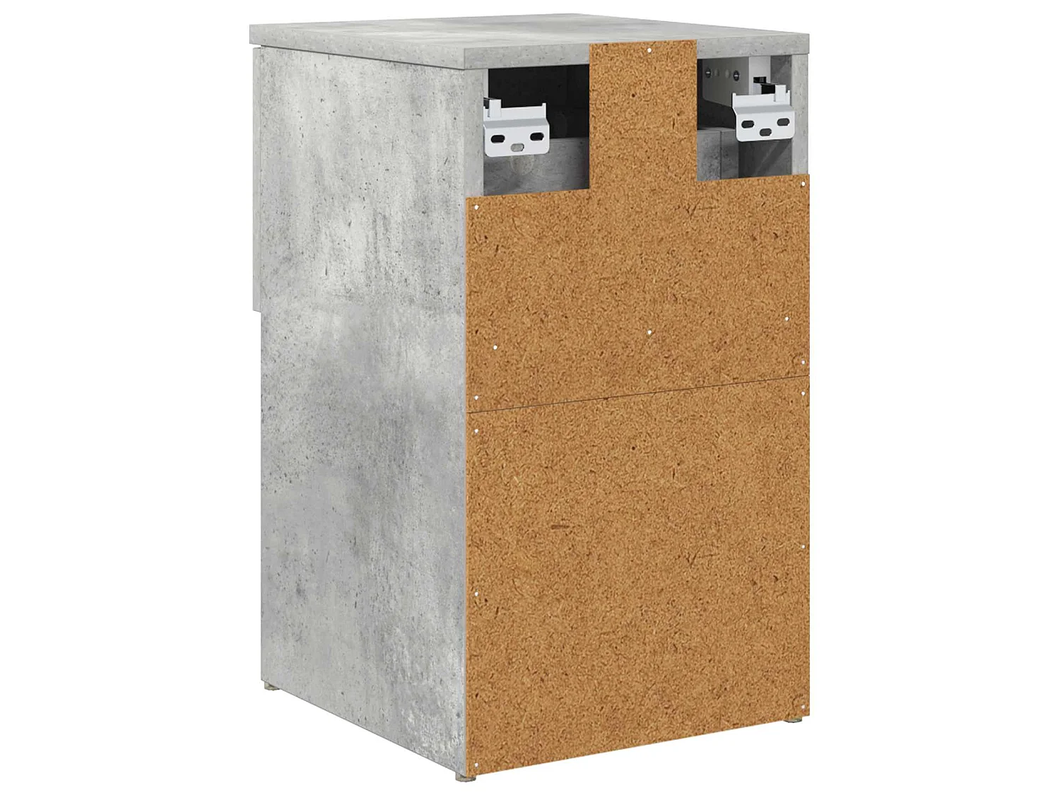 Table de chevet Gris béton 29 x 31,5 x 49 cm Bois d'ingénierie