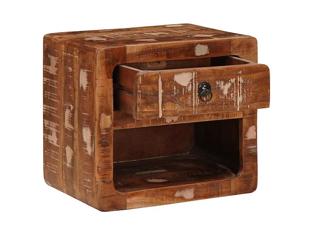 Table de chevet mural avec tiroir Multicolore 40 x 30 x 36 cm