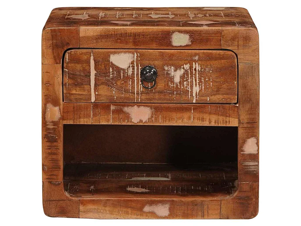 Table de chevet mural avec tiroir Multicolore 40 x 30 x 36 cm