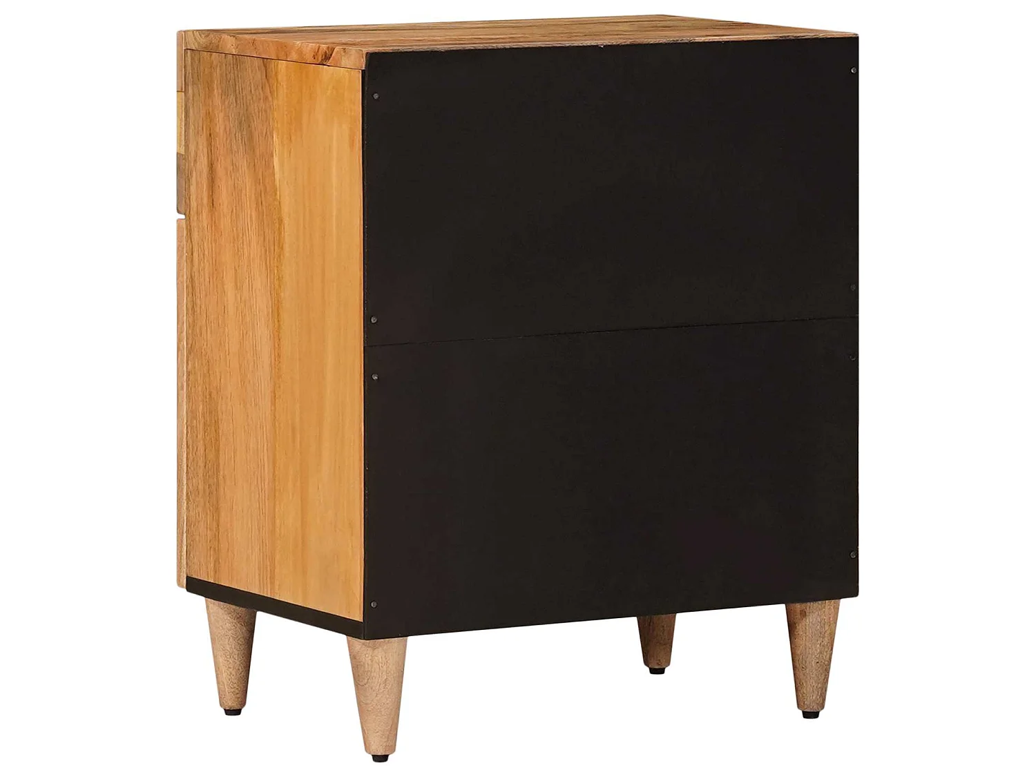 Armario de Noche Natural 50 x 33 x 60 cm Madera de mango maciza
