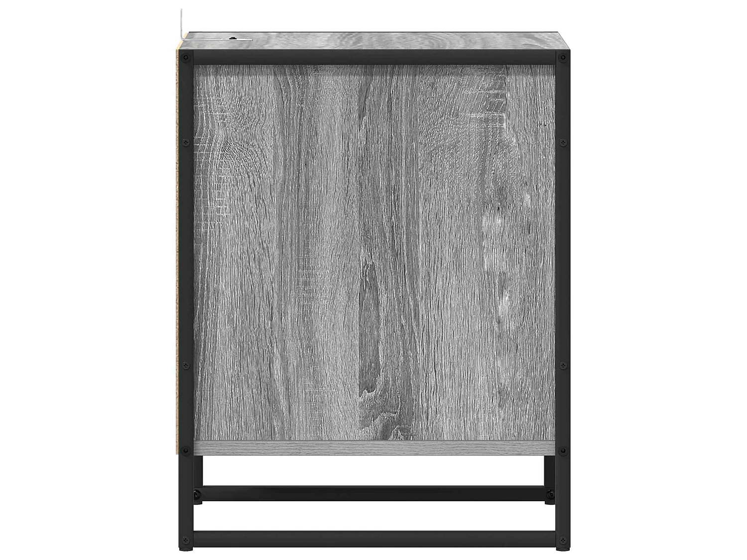 Mesa de Noche con cajón 2 piezas Gris Sonoma 39,5 x 30 x 50 cm