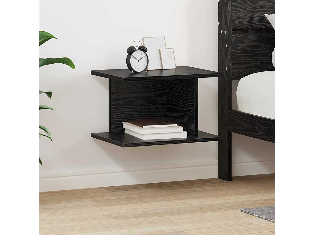 Table de chevet Chêne noir 40 x 30 x 25 cm Bois d'ingénierie
