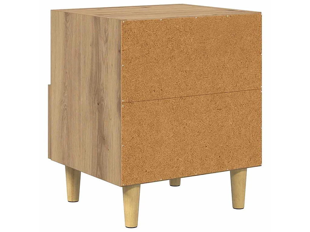Table de chevet avec tiroir Chêne artisanal 40 x 35 x 47 cm