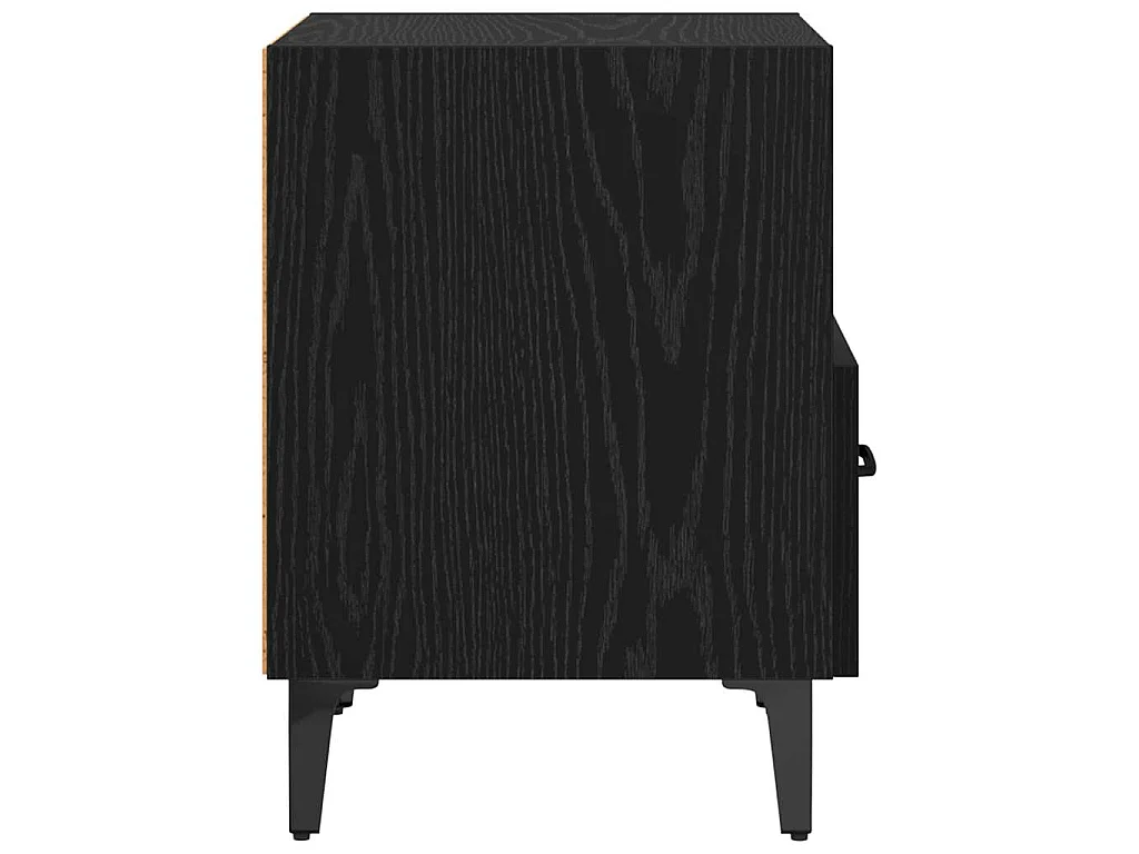 Armario de Noche con cajón Roble negro 40 x 35 x 47.5 cm
