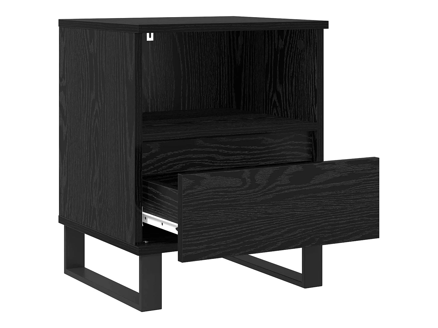 Mueble cama Roble Negro 40 x 35 x 50 cm Madera de ingeniería
