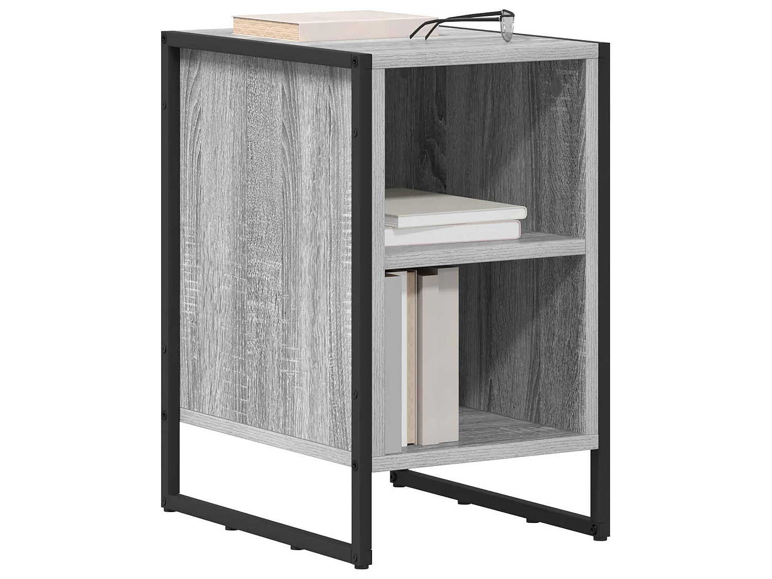 Mesa de Noche Gris Sonoma 39.5 x 30 x 50 cm