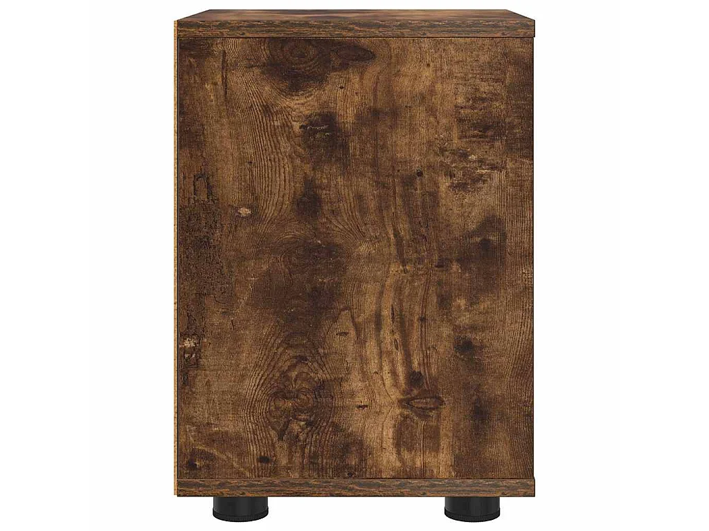 Mesas de noche con cajón 2 piezas Roble ahumado 30,5 x 30 x 43 cm